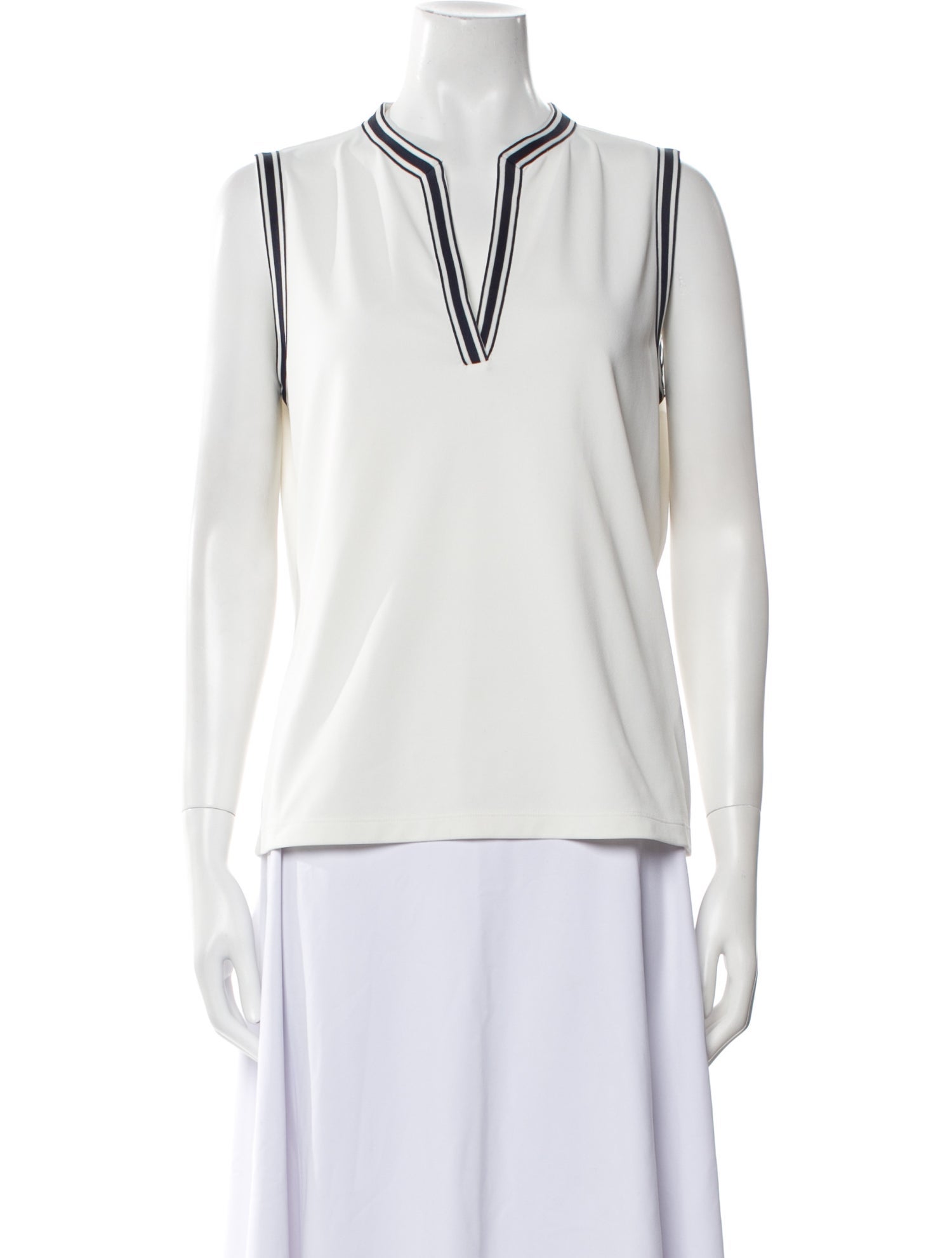 Tory Sport V-Neck Sleeveless Top