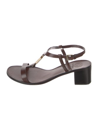 Tory Burch Leather T-Strap Sandals