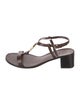 Tory Burch Leather T-Strap Sandals
