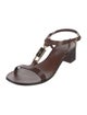 Tory Burch Leather T-Strap Sandals
