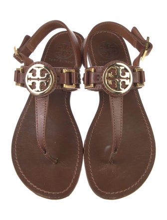 Tory Burch Leather T-Strap Sandals