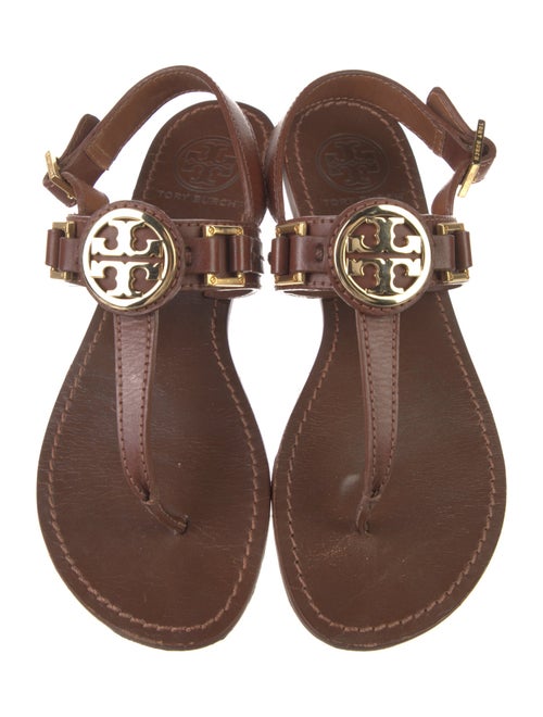 Tory Burch Leather T-Strap Sandals
