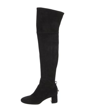 Tory Burch Suede Bow Accents Boots