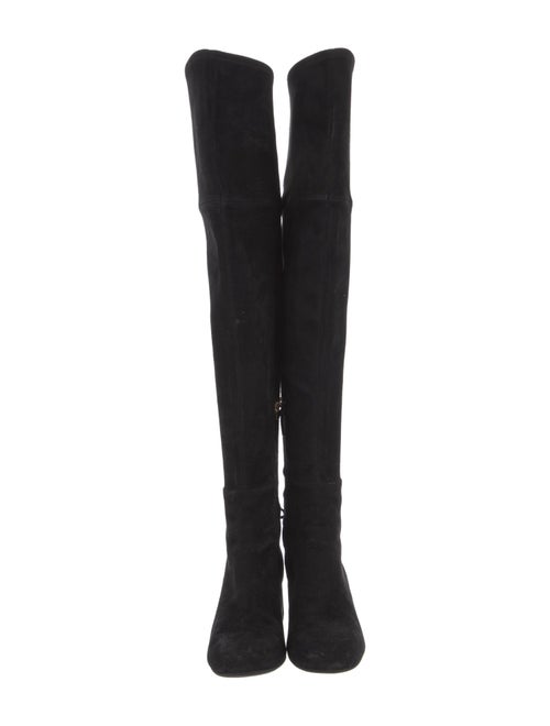 Tory Burch Suede Bow Accents Boots