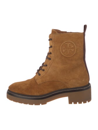 Tory Burch Suede Combat Boots