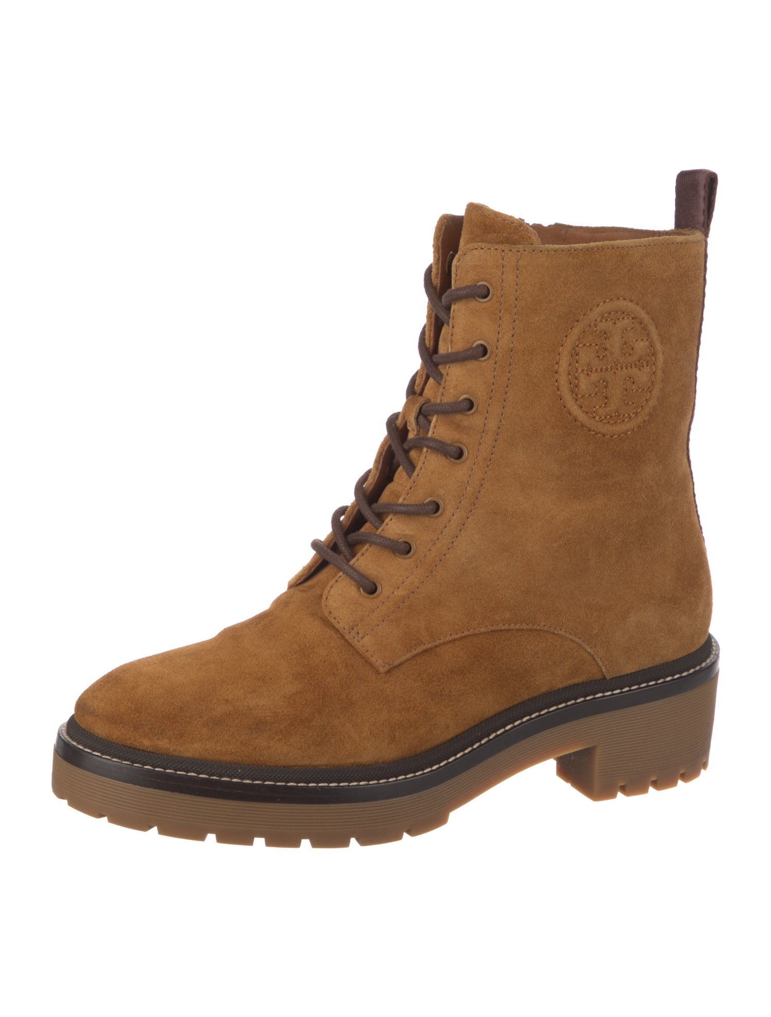 Tory Burch Suede Combat Boots