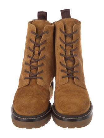 Tory Burch Suede Combat Boots