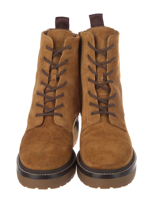 Tory Burch Suede Combat Boots