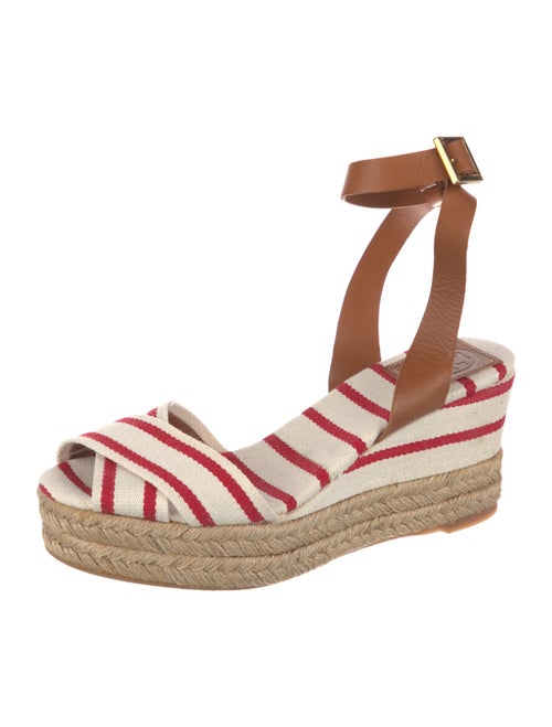 Tory Burch Canvas Striped Espadrilles