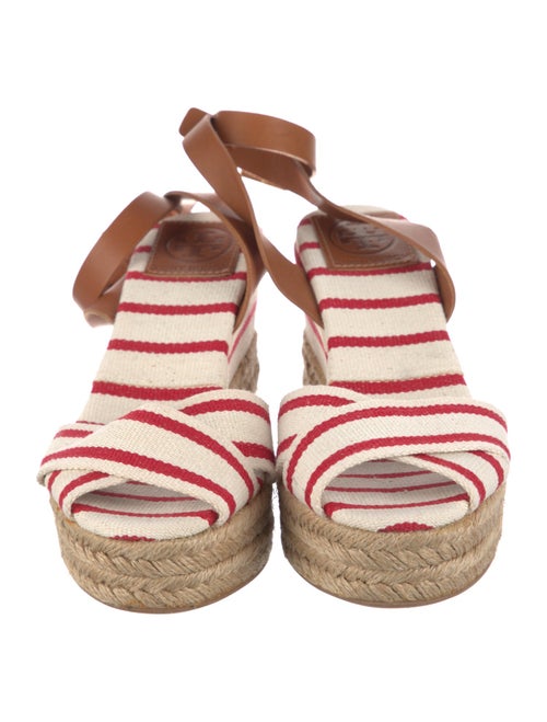 Tory Burch Canvas Striped Espadrilles