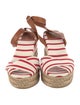 Tory Burch Canvas Striped Espadrilles