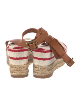 Tory Burch Canvas Striped Espadrilles