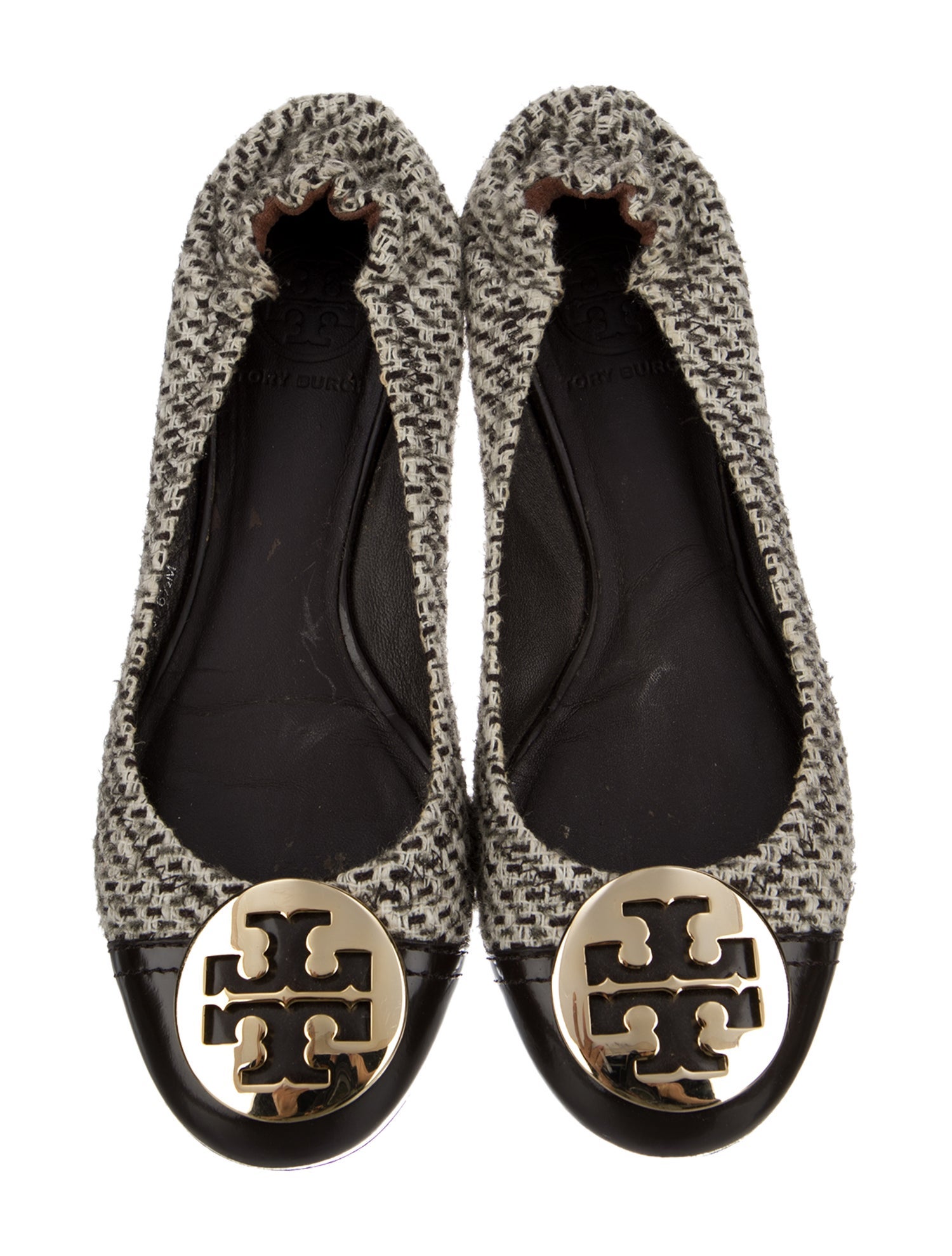 Tory Burch Tweed Tweed Pattern Flats
