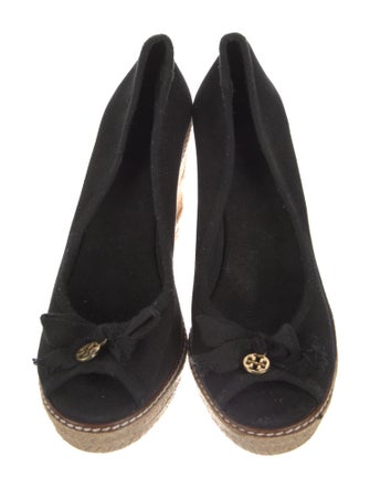 Tory Burch Canvas Bow Accents Pumps