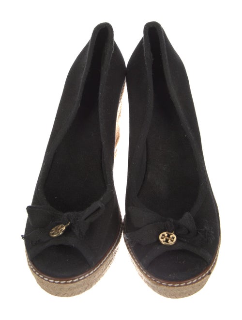 Tory Burch Canvas Bow Accents Pumps