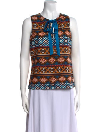 Tory Burch Wool Printed Top