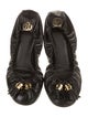 Tory Burch Leather Whipstitch Trim Ballet Flats