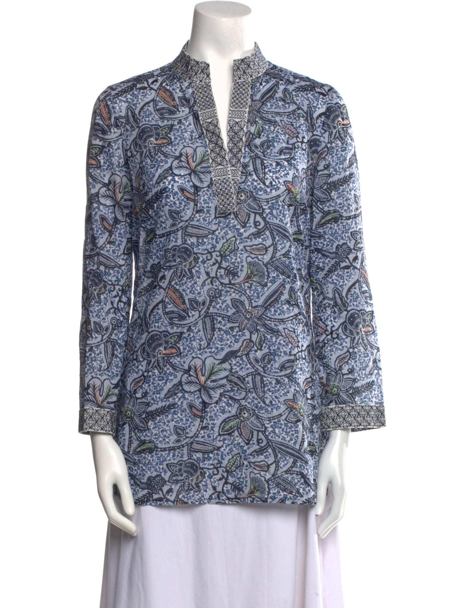 Tory Burch Printed V-Neck Tunic