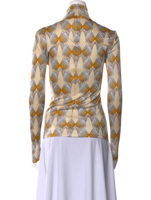 Tory Burch Printed Turtleneck Top