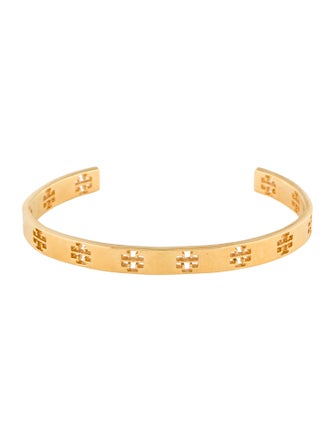 Tory Burch Logo Cutout Cuff Bracelet