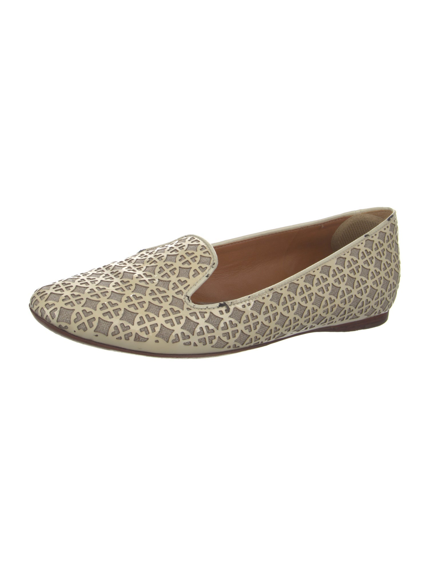 Tory Burch Canvas Animal Print Loafers