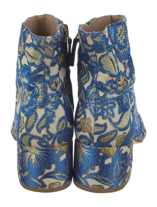 Tory Burch Printed Embroidered Accent Boots