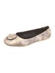 Tory Burch Leather Animal Print Ballet Flats