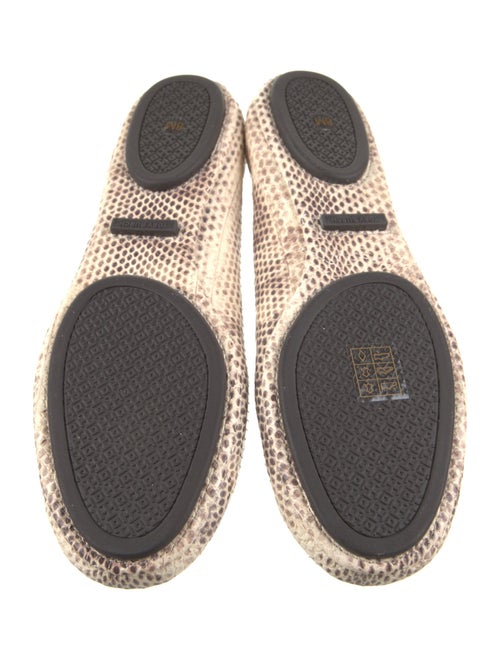 Tory Burch Leather Animal Print Ballet Flats