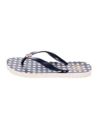 Tory Burch Rubber Printed Flip Flops