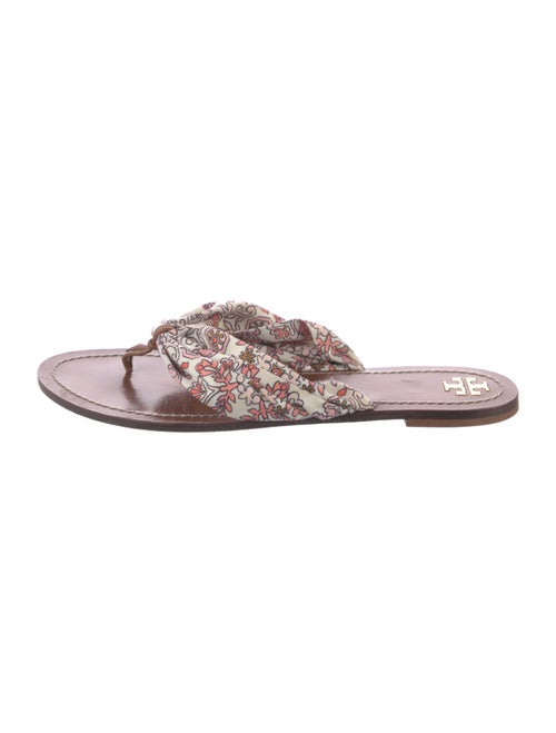 Tory Burch Leather Printed Slides