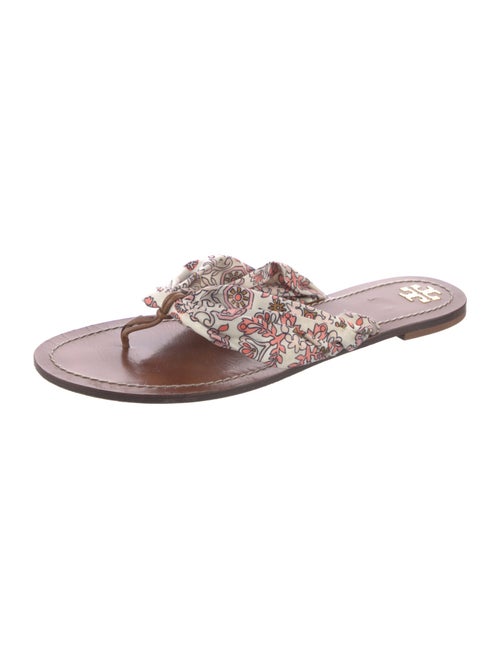 Tory Burch Leather Printed Slides