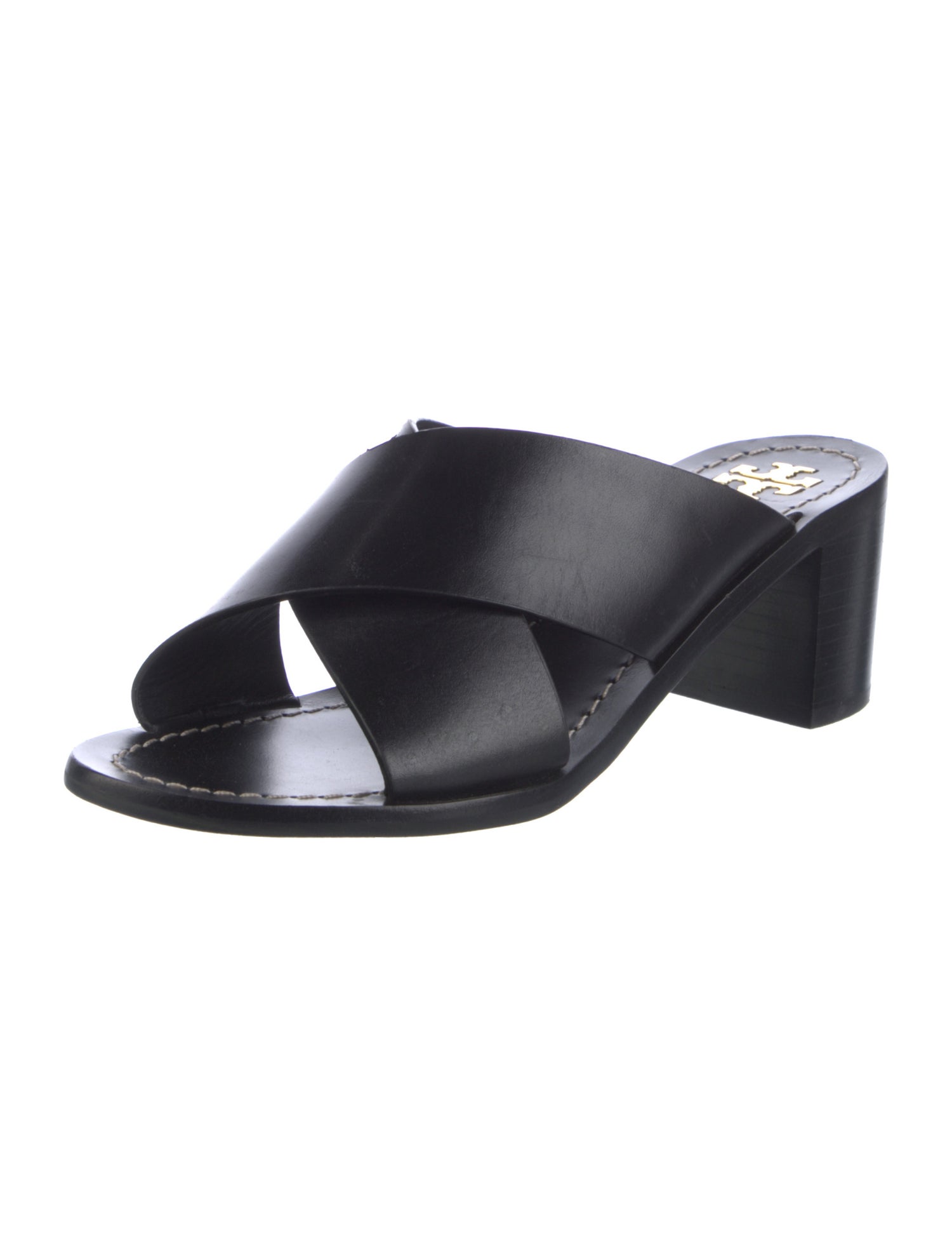 Tory Burch Leather Slides
