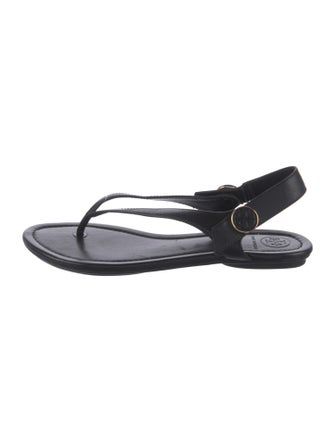 Tory Burch Leather T-Strap Sandals
