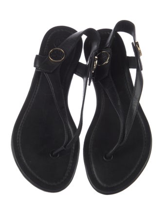 Tory Burch Leather T-Strap Sandals