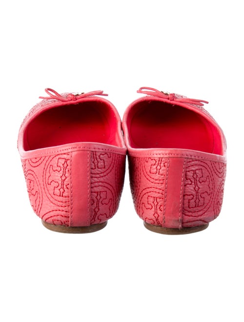 Tory Burch Leather Bow Accents Ballet Flats