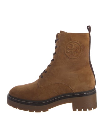 Tory Burch Suede Combat Boots