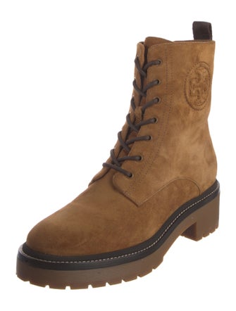 Tory Burch Suede Combat Boots