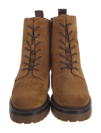 Tory Burch Suede Combat Boots