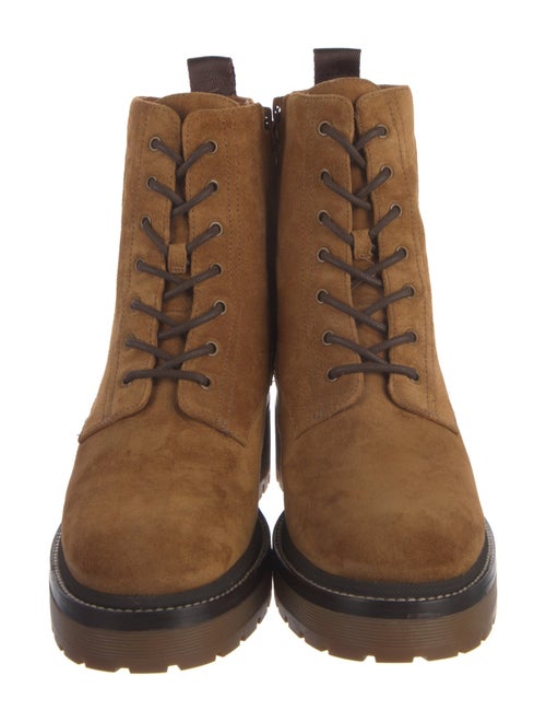 Tory Burch Suede Combat Boots