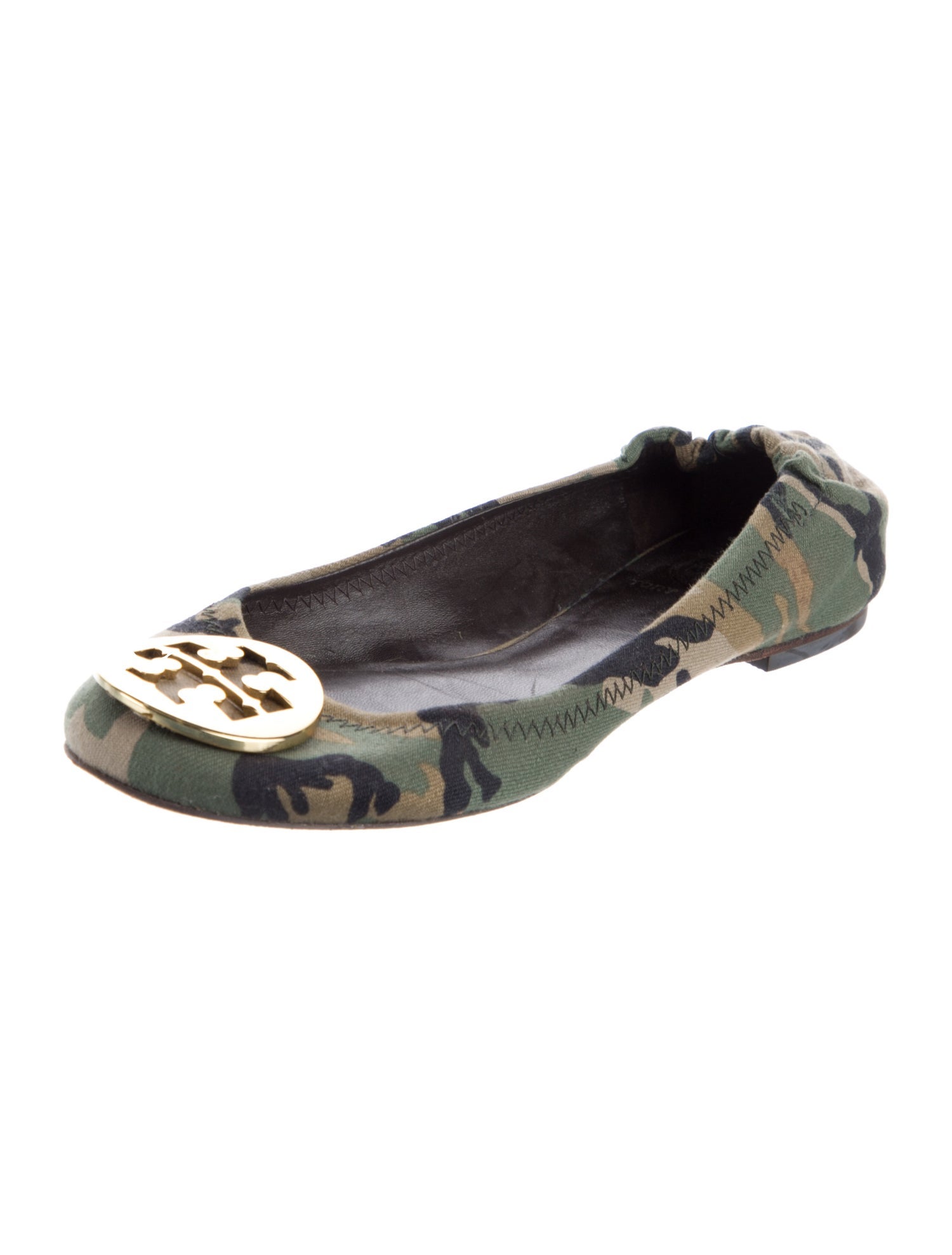 Tory Burch Canvas Printed Ballet Flats