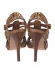 Tory Burch Leather Braided Accents Gladiator Sandals