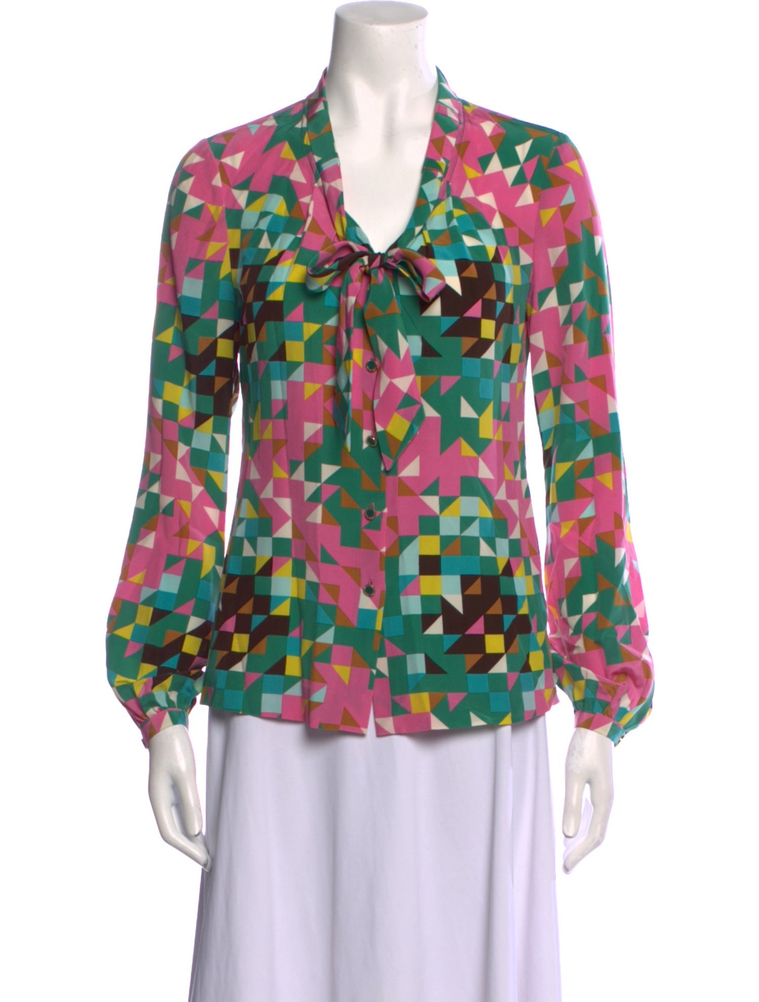 Tory Burch Silk Floral Print Blouse
