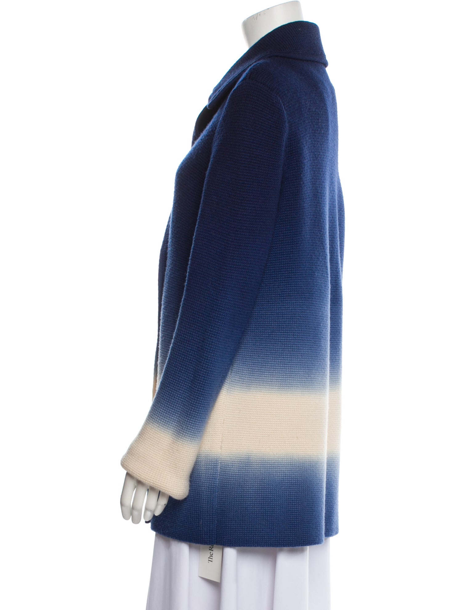 Tory Burch Merino Wool Striped Coat