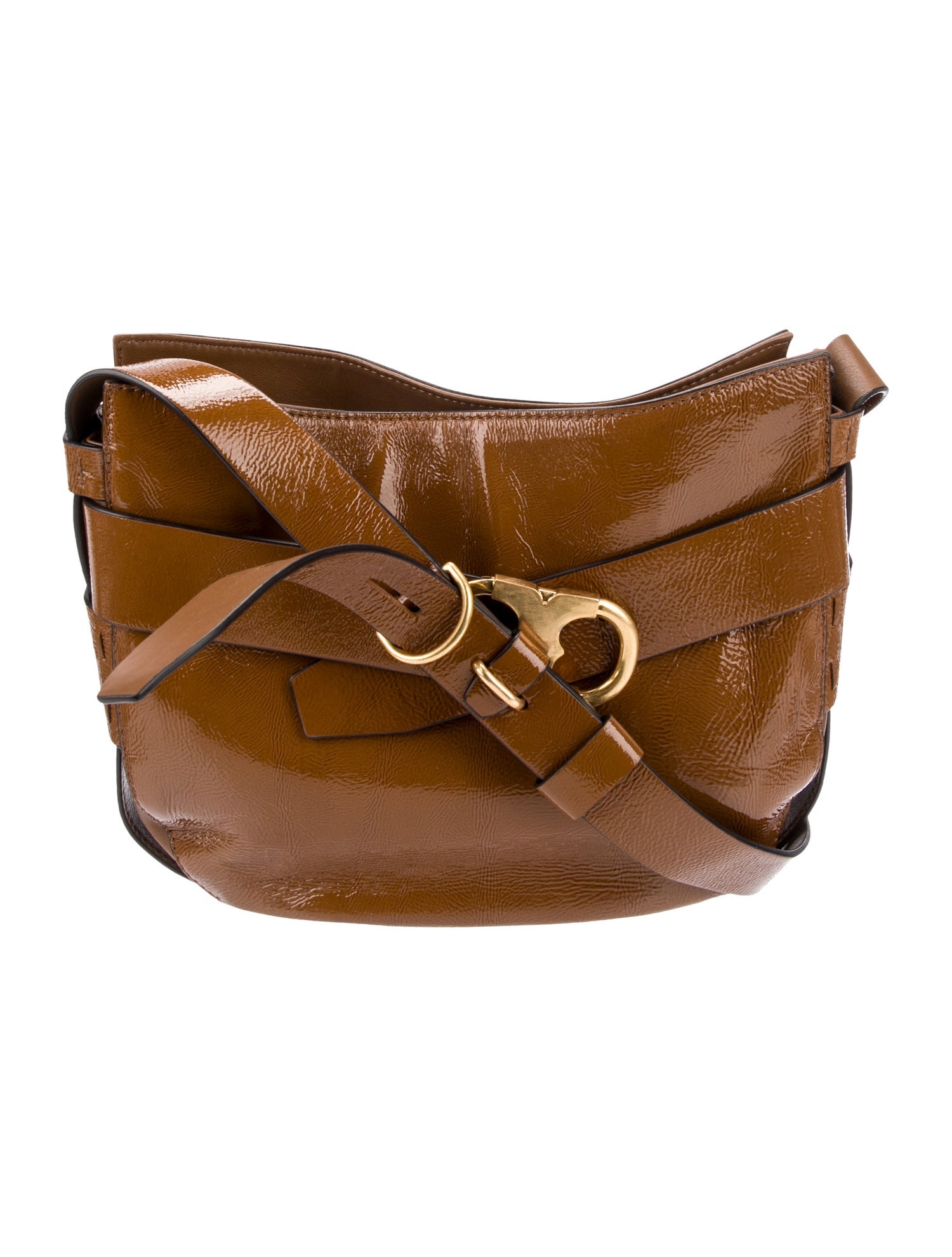 Tory Burch Patent Leather Messenger Bag