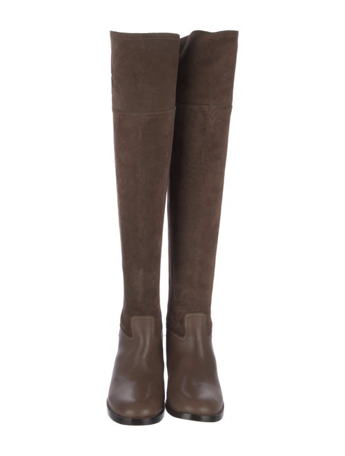 Tory Burch Suede Riding Boots