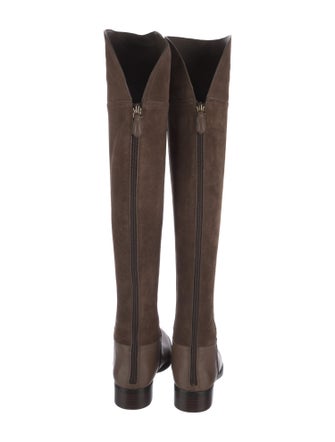 Tory Burch Suede Riding Boots