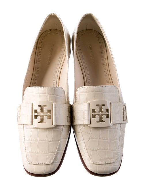 Tory Burch Embossed Leather Loafers