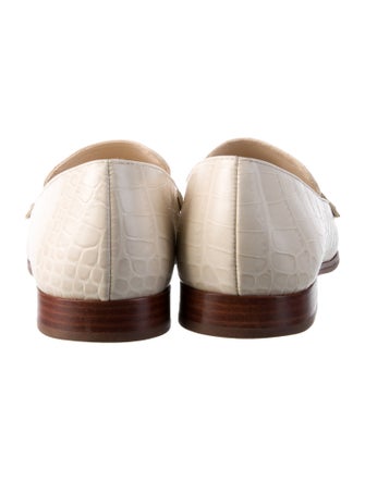 Tory Burch Embossed Leather Loafers