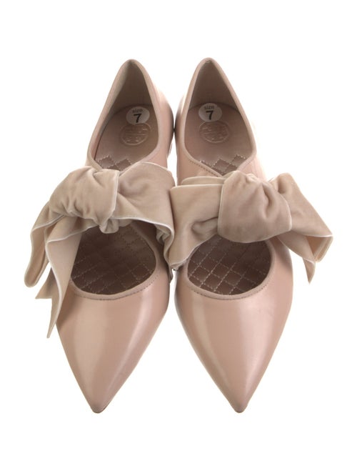 Tory Burch Leather Bow Accents Mules