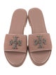 Tory Burch Suede Crystal Embellishments Slides